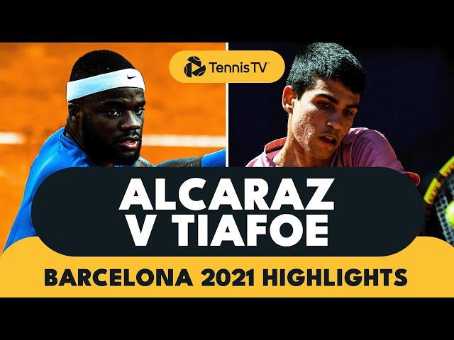 Carlos Alcaraz vs Frances Tiafoe First Meeting! | Barcelona 2021 Highlights