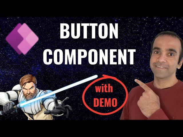 How to use BUTTON Component in Power Apps? // ONSELECT & Text // Guide to Power Apps in 2024