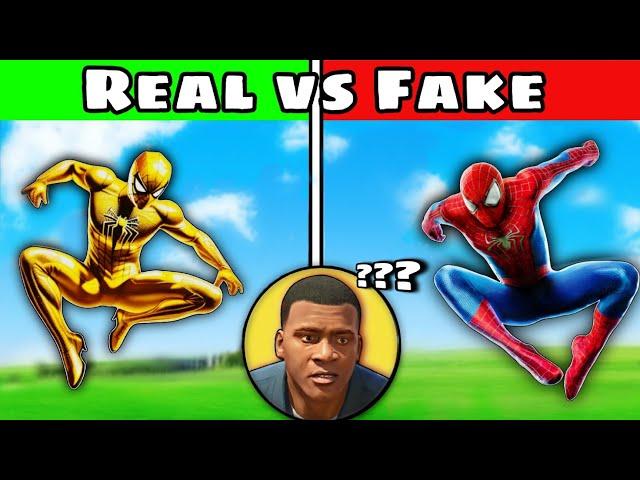 REAL SPIDERMAN vs FAKE SPIDERMAN