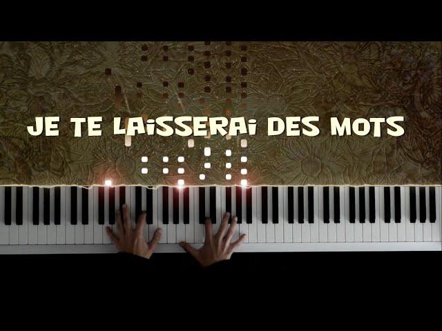 Je Te Laisserai Des Mots Patrick Watson Piano Cover Piano Tutorial