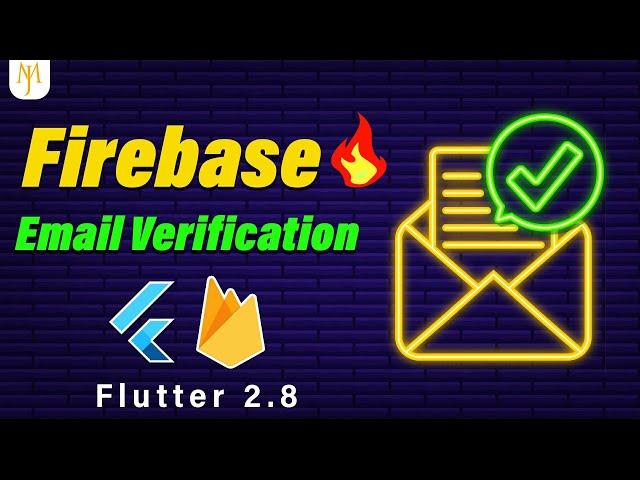 Flutter Tutorial - Verify Email | Firebase Authentication  [2022] 4/4 Email And Password