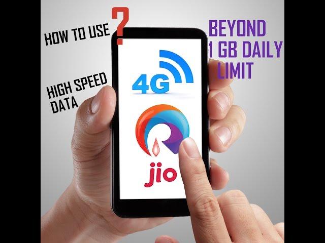 How to increase Jio speed beyond 1GB daily limit