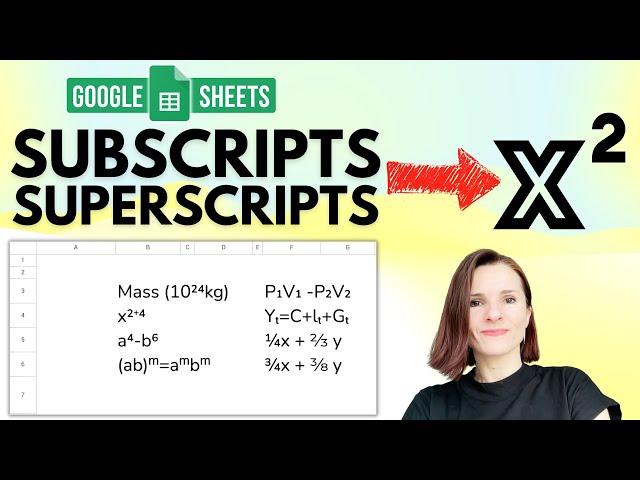 How to Add Subscripts and Superscripts In Google Sheets
