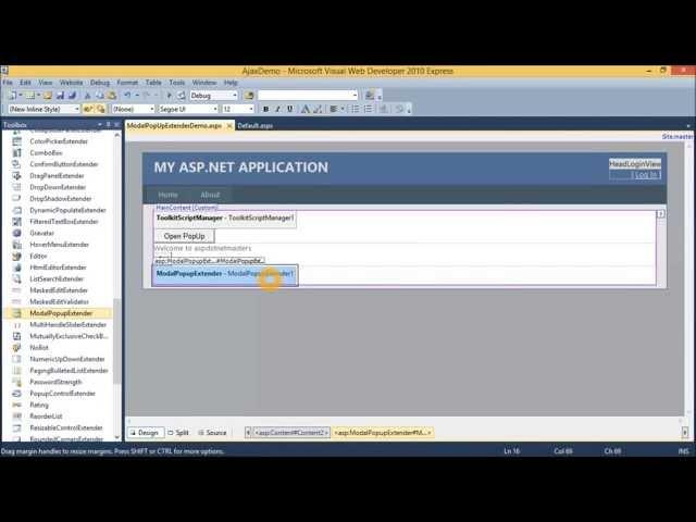 (Beginners) Asp.Net Ajax Tutorial - Modal Popup Extender Control
