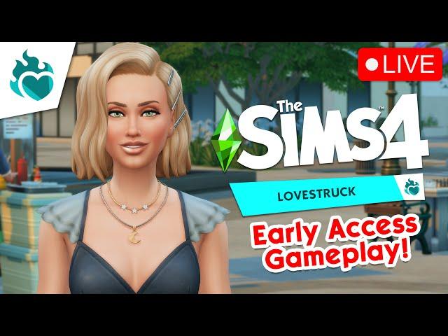 Playing THE SIMS 4: LOVESTRUCK (Early Access Gameplay) #ad