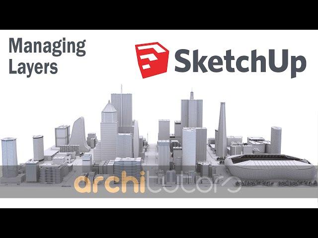 Sketchup Tutorial for beginners || lesson 16 || Adding and Managing Layers in sketchup