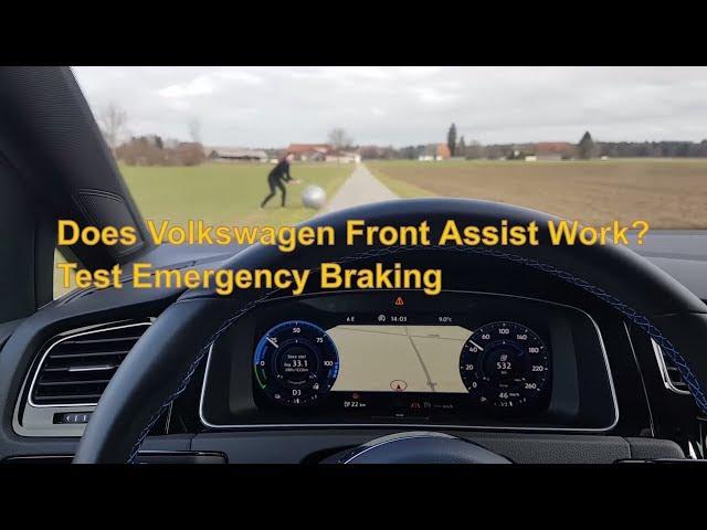 Does Volkswagen Front Assist Work? Test Emergency Braking !