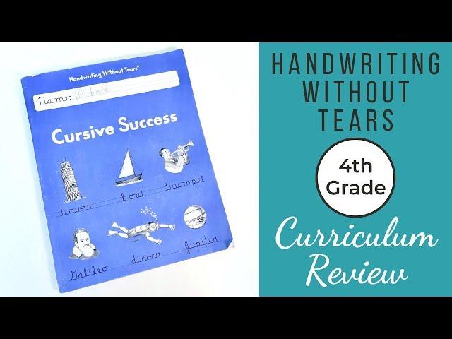 Handwriting Without Tears Cursive - Curriculum Review