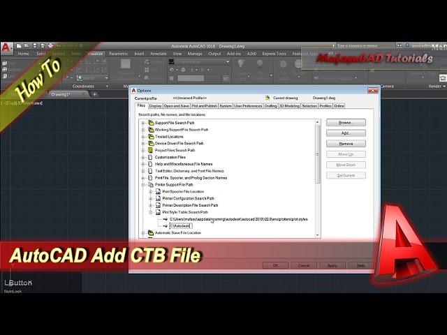 AutoCAD How To Add CTB File