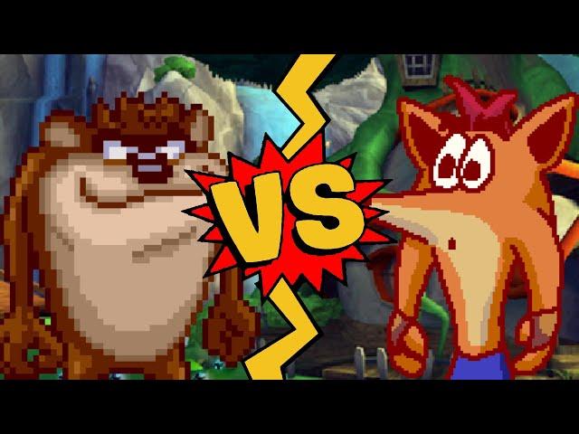 M.U.G.E.N Battles | Taz vs Crash Bandicoot | Looney Tunes vs Crash Bandicoot