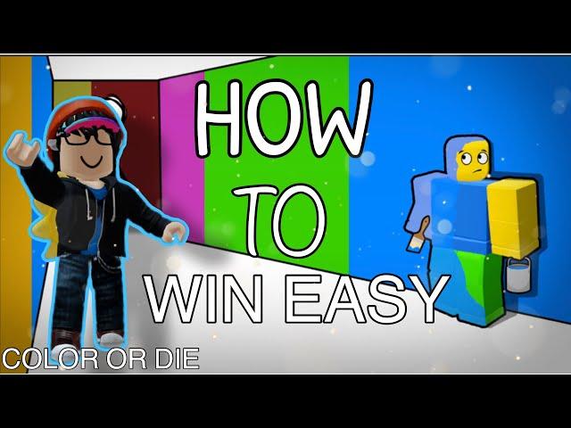 How To Beat Color Or Die Easy Tutorial Roblox