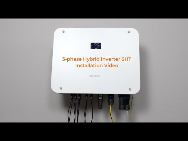 The 3-phase Hybrid SHT - Installation video