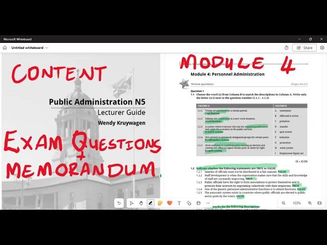 Public Administration N5 Module 4 Personnel Administration