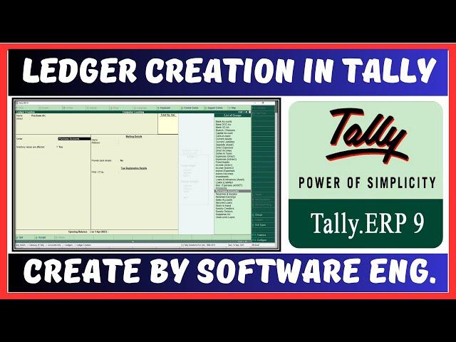 Ledger Creation in Tally ERP in Hindi | How to Create Ledger In Tally ERP  | Part 01