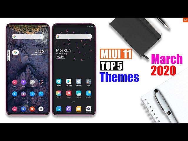 5 Best MIUI 11 Themes of March 2020  [NO Third Party]  MIUI 11 supported Themes 