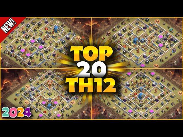 New Best TH12 War/Trophy Base Link 2024 | Town Hall 12 War/Cwl Base - Clash of Clans