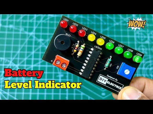 Battery level indicator | Electronic Projects | 12v Battery Level Indicator