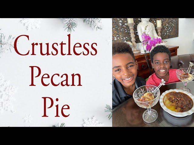 Keto Crustless Pecan Pie