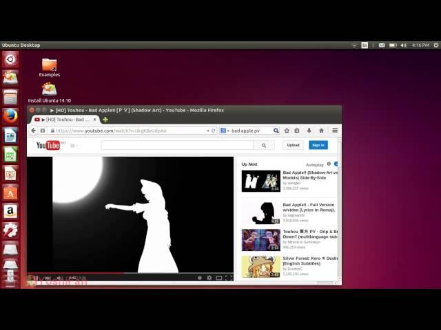 [HD] Ubuntu Bad Apple!! (with video!)