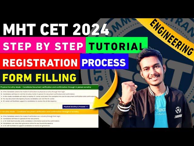  CAP ROUND REGISTRATION FORM FILLING TUTORIAL || MHT CET 2024 LIVE