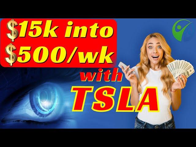 Turn $15k into $500/week with #TSLA Poor Man's Covered Call & Options Spreads