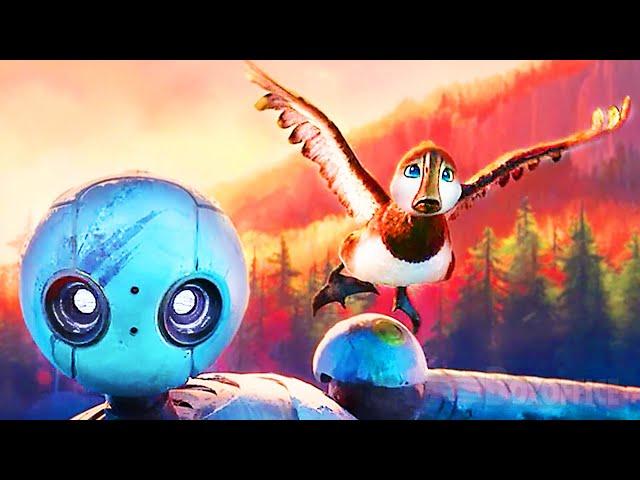 The Wild Robot helps his son to take Flight | CLIP