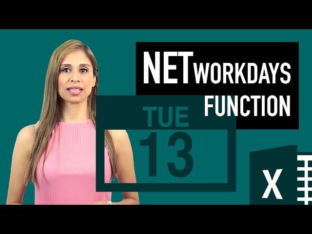 How to Calculate the Number of Working Days between two dates in Excel | NETWORKDAYS function