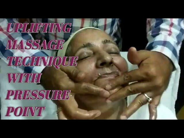 FACIAL MASSAGE STEPS for UPLIFTING MASSAGE with PRESSURE POINTS