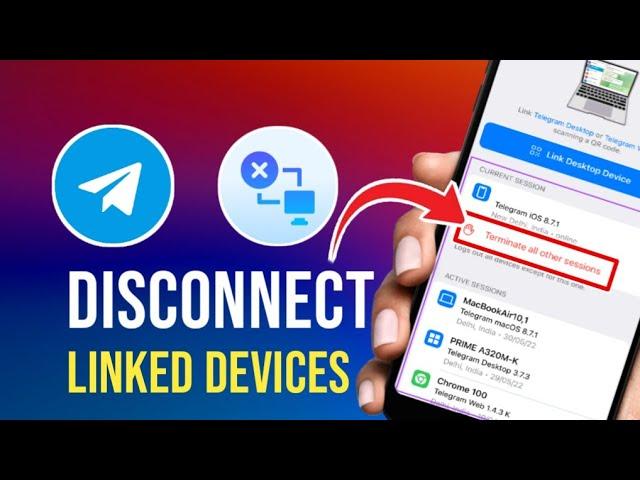 How to Disconnect linked Devices in Telegram || terminate Sessions || Tech Insights