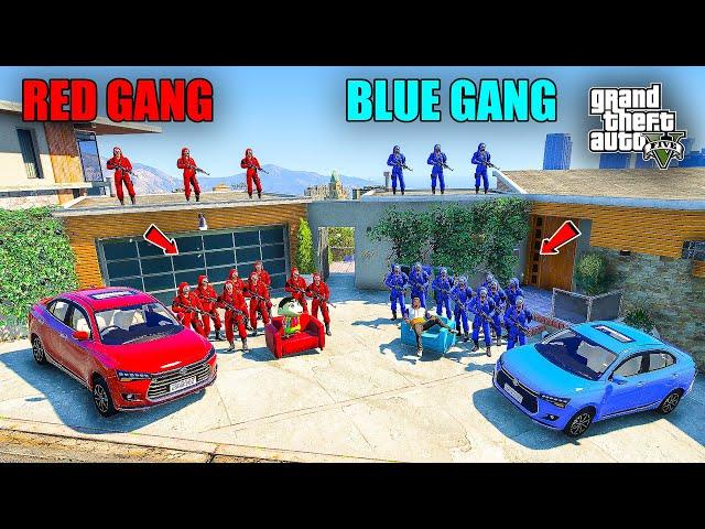 Shinchan Red Gang VS Franklin Blue Gang In GTA 5 || JNK GAMER