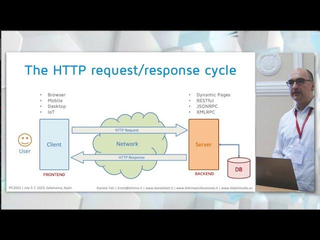 "Developing frontend and backend in Pascal: past, present and future", IPC 2023, by Daniele Teti