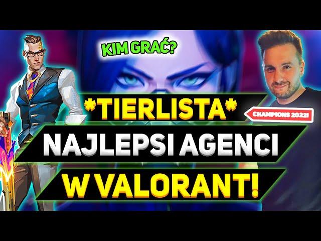 Najlepsi agenci w Valorant *TIERLISTA* po MŚ Valorant!