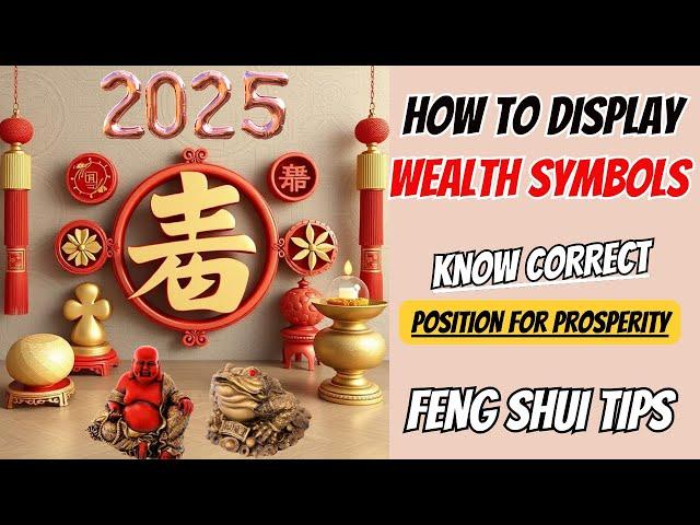 2025 How to display your wealth symbols For Massive Abundance (Feng Shui Tips)