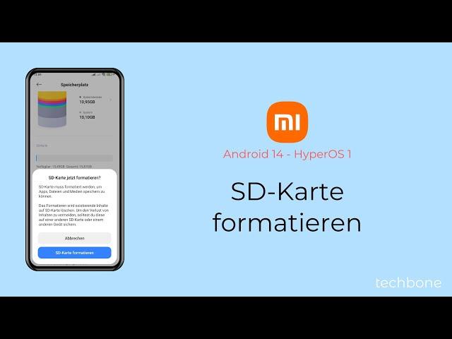 SD-Karte formatieren - Xiaomi [Android 14 - HyperOS 1]