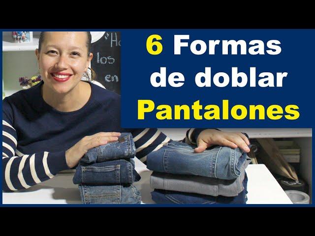 CÓMO DOBLAR PANTALONES JEANS, VAQUEROS, o PANTALONES DE MEZCLILLA! Facil, Ahorro de Espacio!