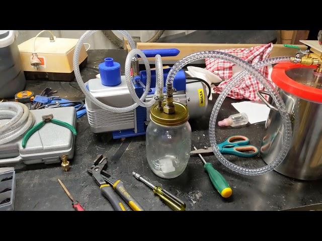 Home-made vacuum freeze-drying setup