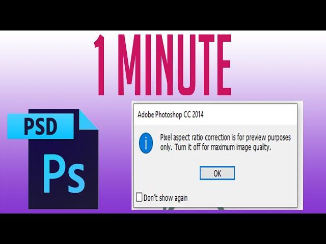 [Fix] Pixel aspect ratio correction is for preview purposes only in Photoshop