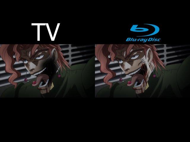 JJBA Part 3 Ep 7-9 TV vs Blu ray