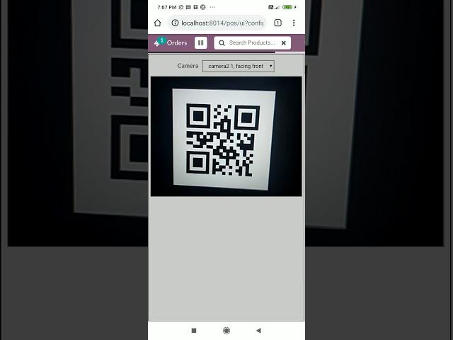 POS(Point Of Sale) Mobile Barcode/QRCode Scanner - Responsive View Odoo