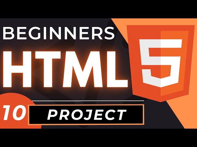 HTML5 Website Project for Beginners | First HTML Project Tutorial