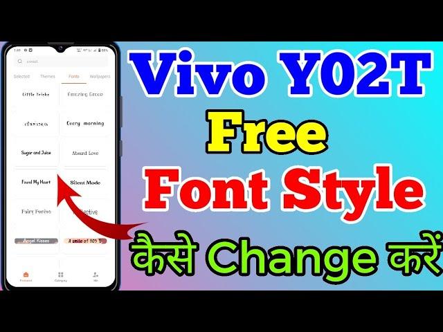 Vivo Y02T Free Font Style Change Kaise Kare // How To Free Font Style Change Setting In Vivo Y02T