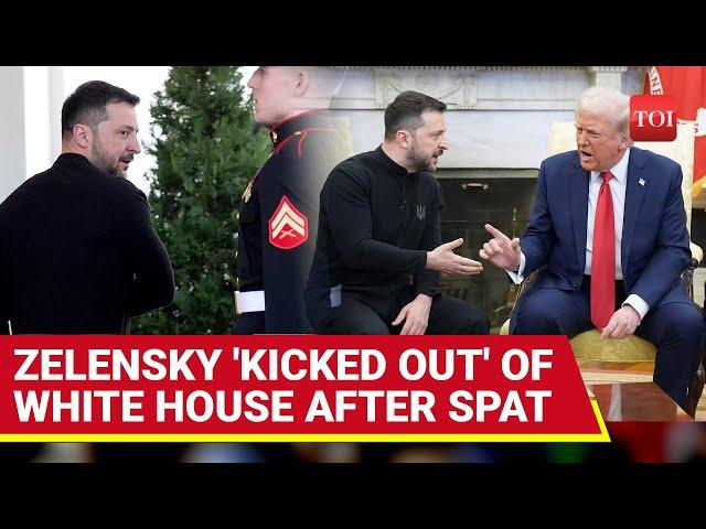 Zelensky 'Booted Out' Of White House After Fight With Trump; No Deal, No Lunch, No Presser