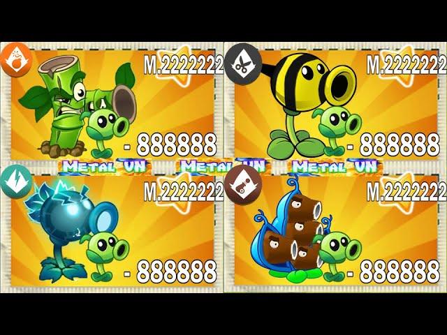 Best Strategy Plants vs Zombies 2 | MetalVN | Team Plants Random Max Level Fizi vs 999 Zombies #290