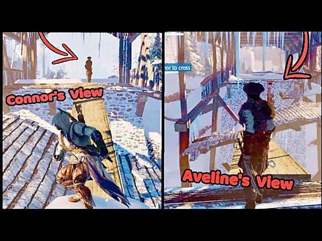 Aveline Meets Connor BOTH PERSPECTIVES COMPARISON (REMASTERED) Ac - Liberation Remastered