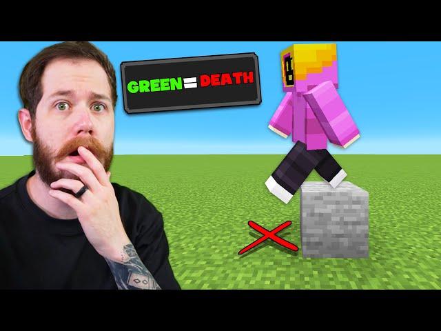 Minecraft But If I Touch Green I Die...