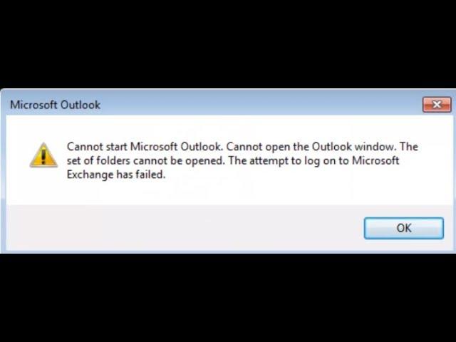 Outlook 2016 (FIXED) Error Cannot Start Microsoft Outlook Cannot Open The Outlook Window