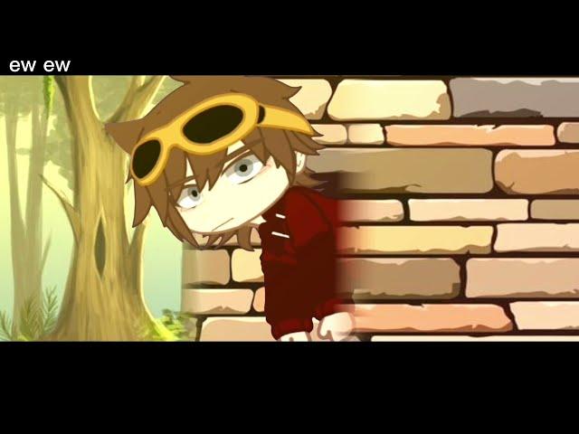 Gacha Club meme "—Tord stuck in the wall" tomtord AU eddsworld