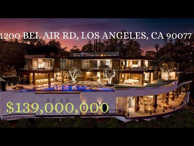 Visit the $139,000,000 LA Mega Mansion With BATMAN Style Garage! | Mansion Tours