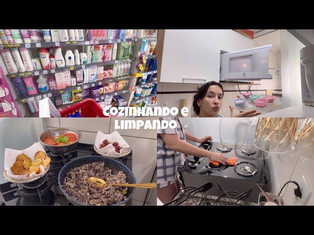 FAXINA NA COZINHA, FAZENDO ALMOÇO SIMPLES, COMPRINHAS DE FARMÁCIA