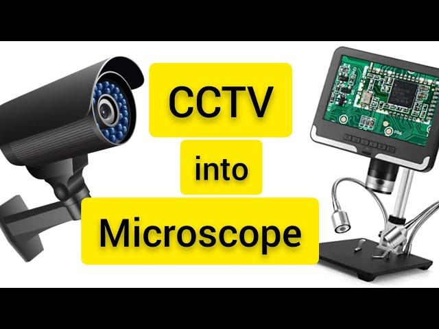 DIY Microscope with a CCTV camera for SMD